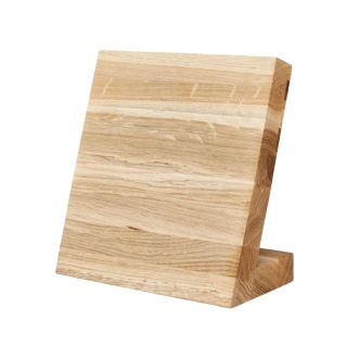 Dębowy stojak blok magnetyczny na noże RYBA WOODEN