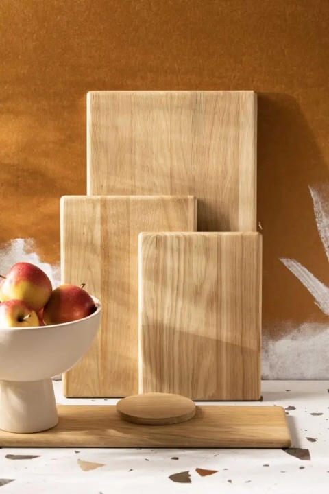 Deska do krojenia dębowa AYA 250x180x15mm (Mała) RYBA WOODEN