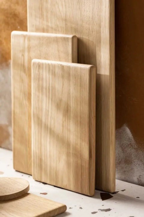 Deska do krojenia dębowa AYA 250x180x15mm (Mała) RYBA WOODEN