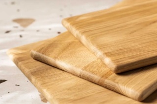 Deska do krojenia dębowa AYA 300x200x15mm (Średnia) RYBA WOODEN