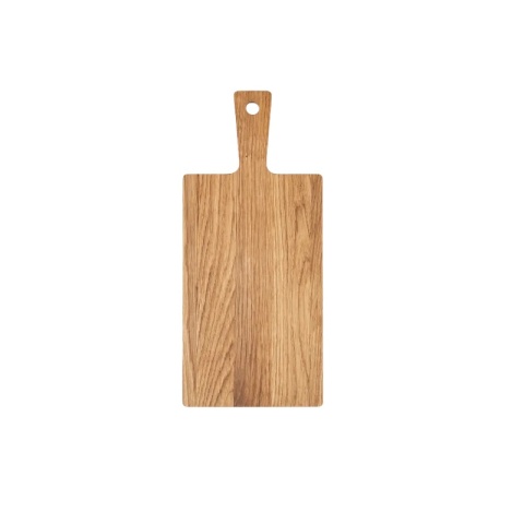 Deska do krojenia dębowa z rączką 340x150x9mm RYBA WOODEN