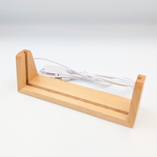 Drewniana podstawka LED w kształcie U 18,8cm 6000K USB
