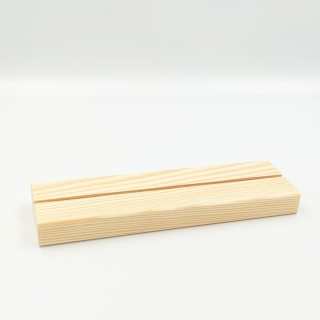 Drewniana podstawka plexi A4/A5 4mm sosna 21x6 cm
