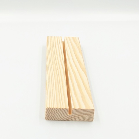 Drewniana podstawka plexi A4/A5 4mm sosna 21x6 cm