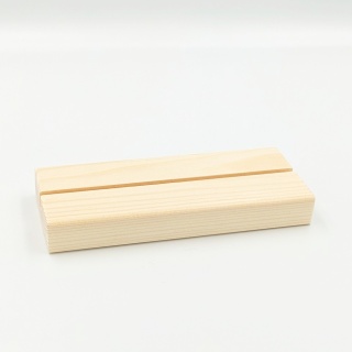 Drewniana podstawka plexi A5 4mm sosna 15x6x2 cm