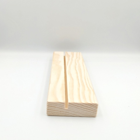 Drewniana podstawka pleksi A4/A5 sosna 21x6cm