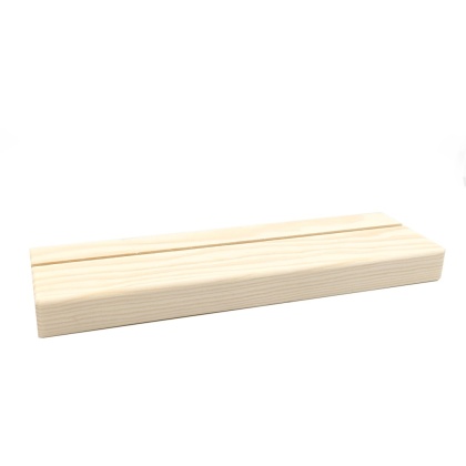 Drewniana podstawka pleksi A4/A5 sosna 21x6cm
