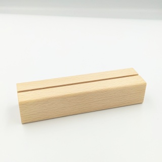 Drewniana podstawka pleksi A5 buk 15x4 cm