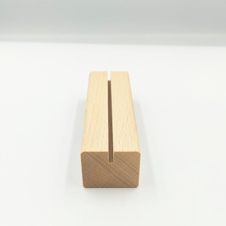 Drewniana podstawka pleksi A5 buk 15x4 cm
