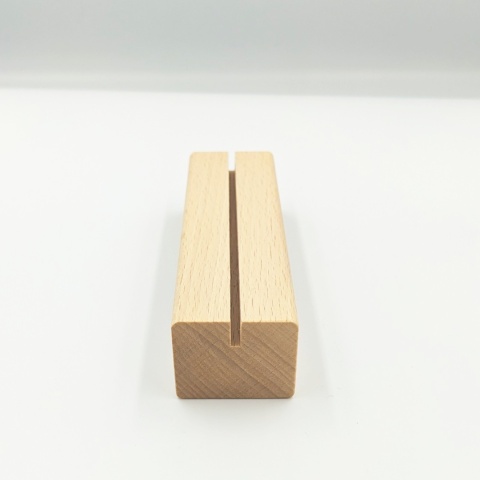 Drewniana podstawka pleksi A5 buk 15x4 cm