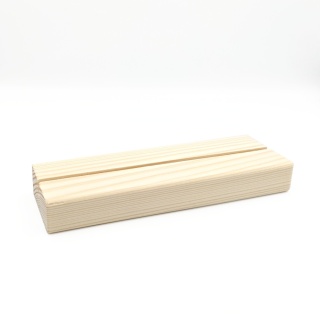 Drewniana podstawka pleksi A5 sosna 15x5cm
