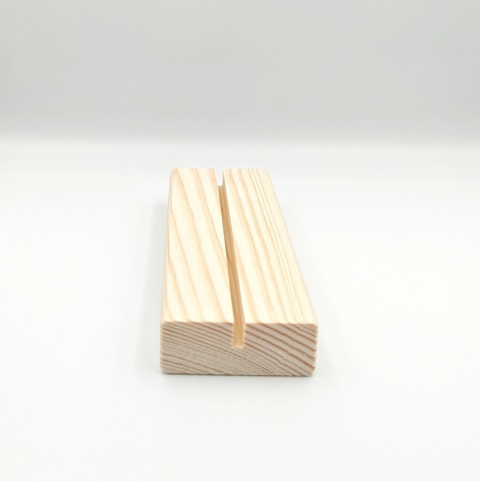 Drewniana podstawka pleksi A5 sosna 15x5cm