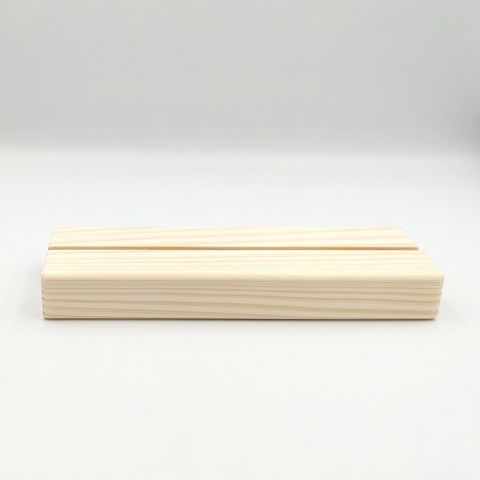 Drewniana podstawka pleksi A5 sosna 15x5cm