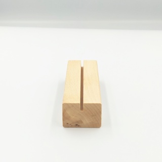 Drewniana podstawka pleksi A6 buk 10,5x4 cm