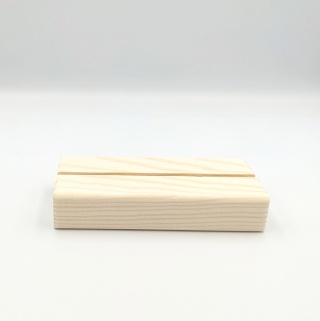 Drewniana podstawka pleksi A6/DL sosna 10,5x5cm