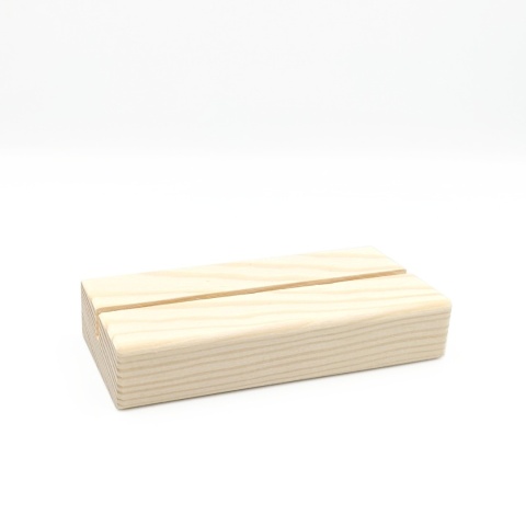 Drewniana podstawka pleksi A6/DL sosna 10,5x5cm