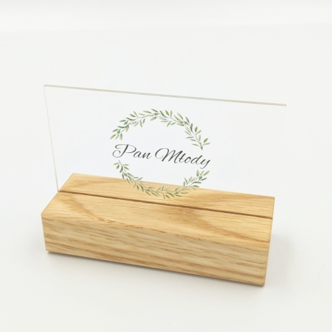 Drewniane podstawki na winietki 2mm dąb 9x3,5cm