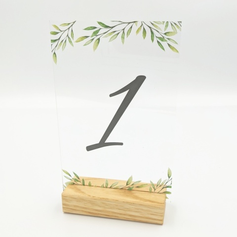 Drewniane podstawki na winietki 2mm dąb 9x3,5cm