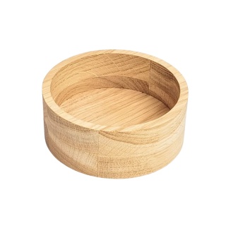 Miseczka na przekąski dębowa fi102x40mm RYBA WOODEN