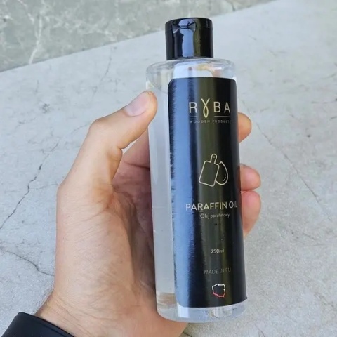 Olej parafinowy 100ml do impregnacji drewnianych desek do krojenia RYBA WOODEN