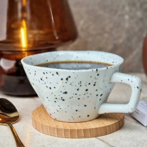Podkładka pod kubek bukowa 10cm RYBA WOODEN