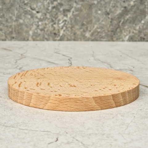 Podkładka pod kubek bukowa 10cm RYBA WOODEN
