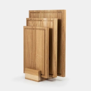 Stojak na deski do krojenia INGE 20mm, dębowy RYBA WOODEN