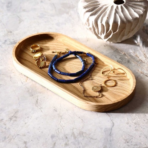 Taca dębowa 25 x 12 x 1.5cm RYBA WOODEN
