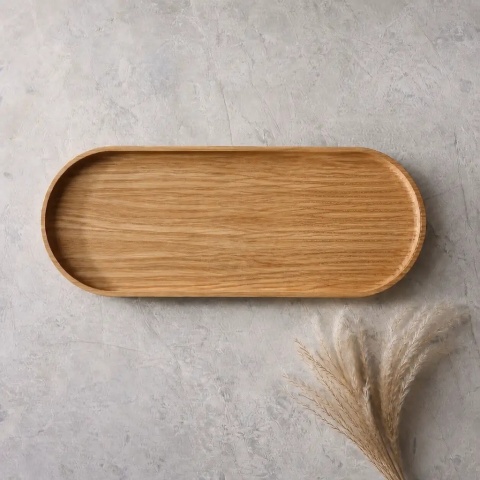 Taca dębowa 35 x 15 x 1.5cm RYBA WOODEN