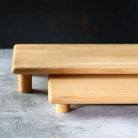 Taca dębowa AYA 25 x 18 x 3.5cm RYBA WOODEN