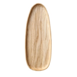 Taca długa dębowa STONE 35 x 14 x 1.5cm RYBA WOODEN