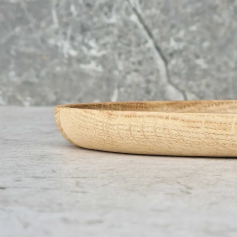 Taca duża dębowa STONE 40 x 30 x 2cm RYBA WOODEN