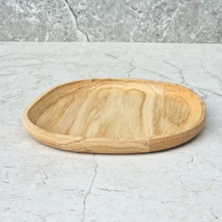 Taca mała dębowa STONE 160x150x15mm RYBA WOODEN