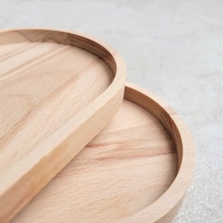 Taca mini bukowa 200x100x15mm RYBA WOODEN