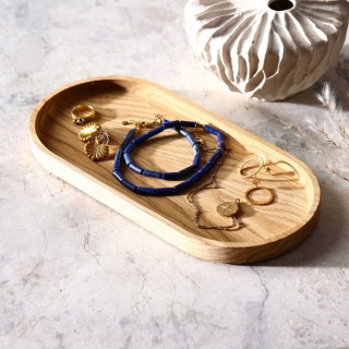 Taca dębowa 25 x 12 x 1.5cm RYBA WOODEN