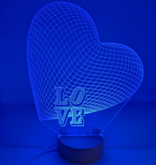 Zestaw 10 sztuk: Drewniana podstawka LED okrągła RGB USB