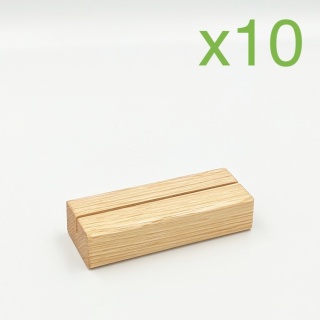Zestaw 10 sztuk: Drewniane podstawki na winietki 2mm dąb 9x3,5cm